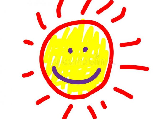 sun-deliberately-childish-style-imitation-child-drawing-kid-sketch-painting-felt-tip-pen-marker-icon-kid-painted-sun-176026227